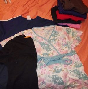 Womens scrubs mostly size large c